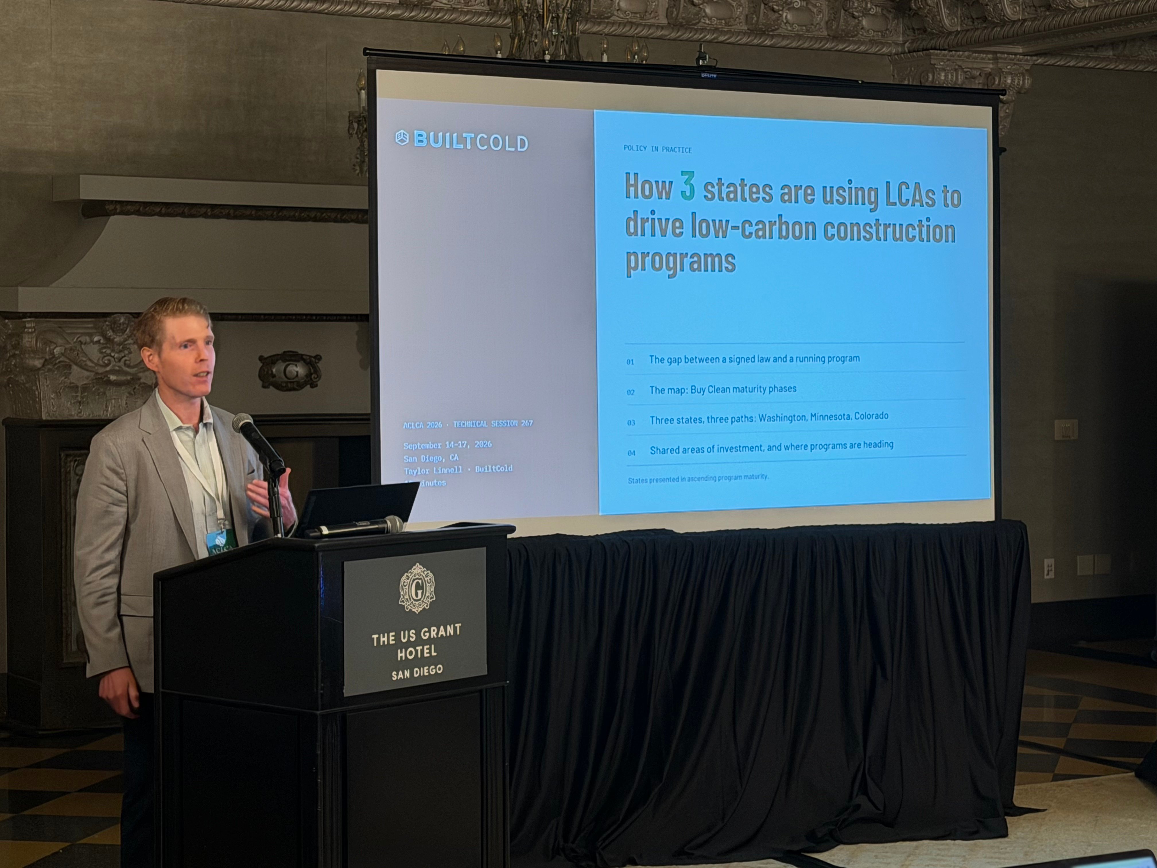 Presenting Policy in Practice at the ACLCA Conference in San Diego.